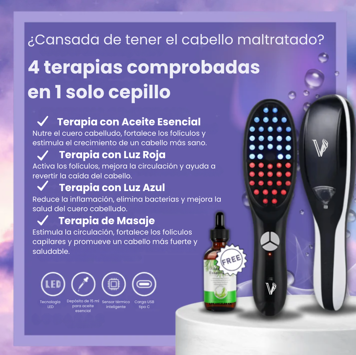 Vitabrush™ | Recupera Tu Cabello Sin Esfuerzo